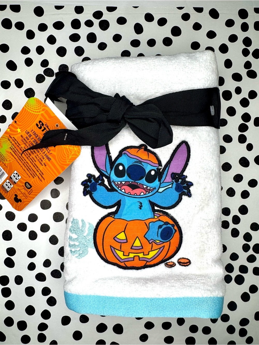Disney Halloween Stitch Hand Towel Set